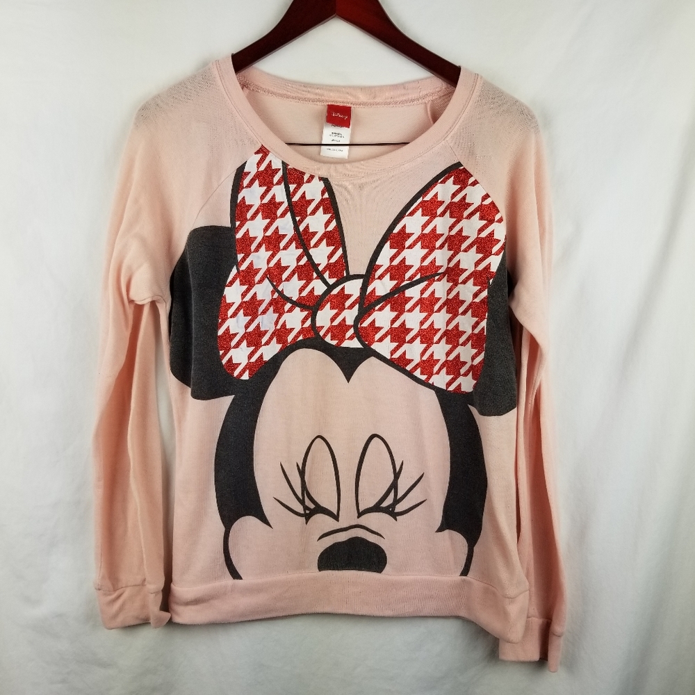 Disney Minnie Mouse Pink Shirt M L/S